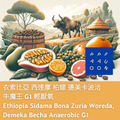 衣索比亞 西達摩 柏娜 德美卡波洽 牛魔王 G1 輕厭氧【咖啡豆225g】