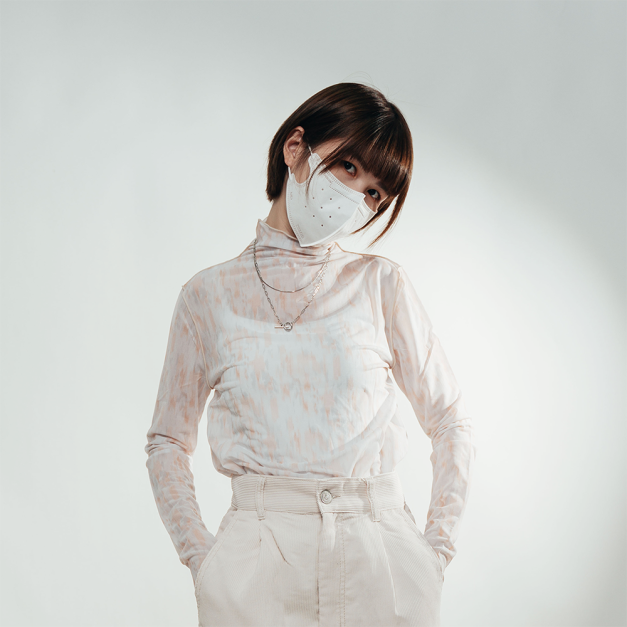 飄渺幻象木耳邊透膚衣 橘