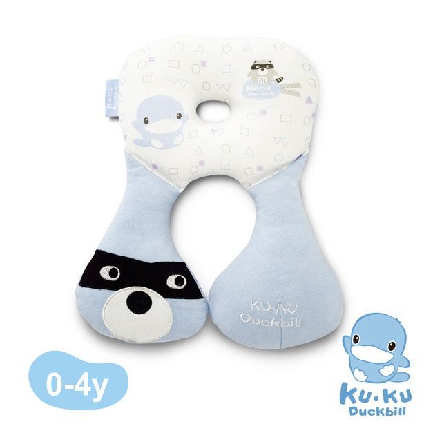 【酷咕鴨】 3D雙面透氣護頸枕 (藍色/粉色)