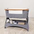 【聰明媽咪i-Smart】小灰熊秒收床邊床 嬰兒床 可拼大床 可折疊_2