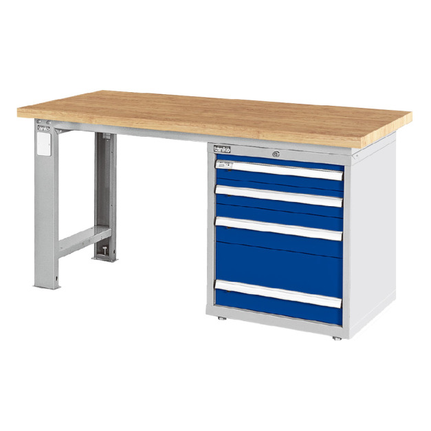 天鋼 WAS-57042W 寬1500mm 重量型原木工作桌 單櫃型