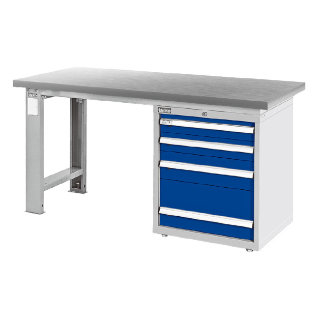 天鋼 WAS-57042S 寬1500mm 重量型不鏽鋼工作桌 單櫃型