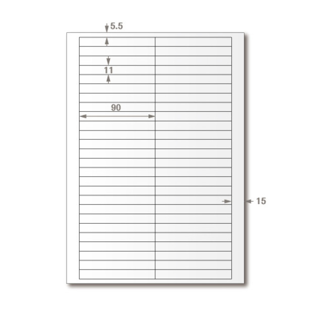 【龍德】三用電腦標籤貼紙 52格 LD-8105 105張(盒)