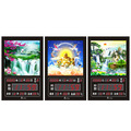 鋒寶｜電子鐘 圖像款 FB-3658型 超薄款 流水招財 坐蓮彌樂佛 世外桃源