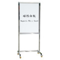 不銹鋼告示牌-磁性白板+軟木板 TA-160S