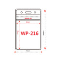 直式防水夾鏈袋識別證套+鍊條 WP-216_4