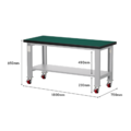 寬180cm｜天鋼 WA-67 重量型工作桌加輪型_1