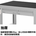 天鋼 鋼製工作桌 橫二屜+上架組 WDT-4202Q3_4