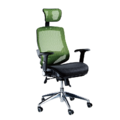 台製 OA網布辦公椅 LV-999AH 綠 ( 升降扶手、無段鎖定底盤、高鋁合金腳、PU 輪)