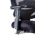 台製 OA網布辦公椅 LV-988AH 黑 (座背分離式底盤可固定+S-112 PU扶手+高鋁合金椅腳)_1