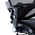 台製 OA網布辦公椅 LV-999A 黑 ( 升降扶手、無段鎖定底盤、電鍍椅腳、PU 輪)_1
