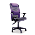 台製 OA網布辦公椅 ND-026 紫色