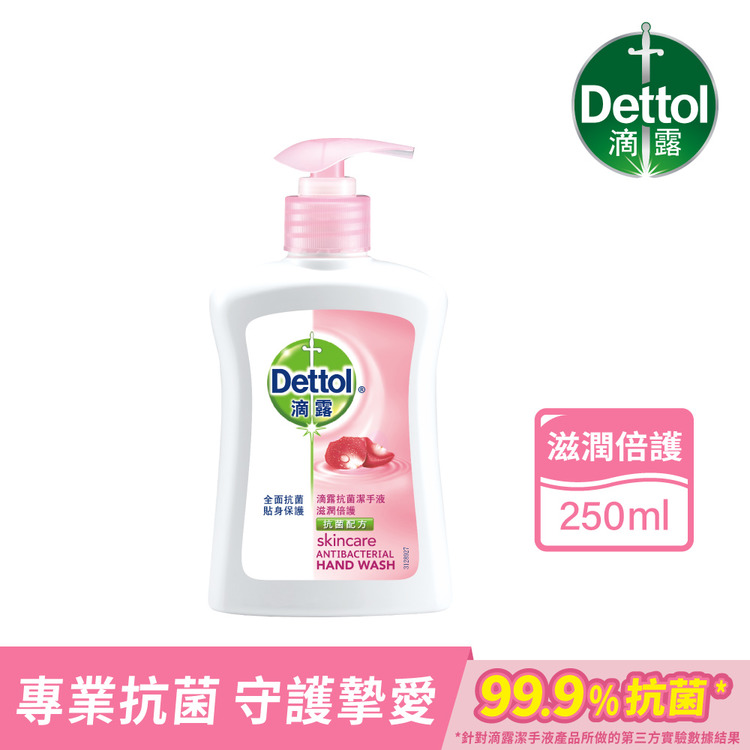 【第二件五折】滴露抗菌潔手液滋潤倍護250ml*2瓶