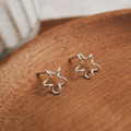 星光熠熠｜925純銀耳環・貼耳式_1