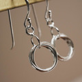 圓圈圈｜925純銀耳環・垂墜式_4