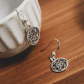 花影圓舞｜925純銀耳環・垂墜式