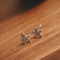 星動｜925純銀耳環・貼耳式_2