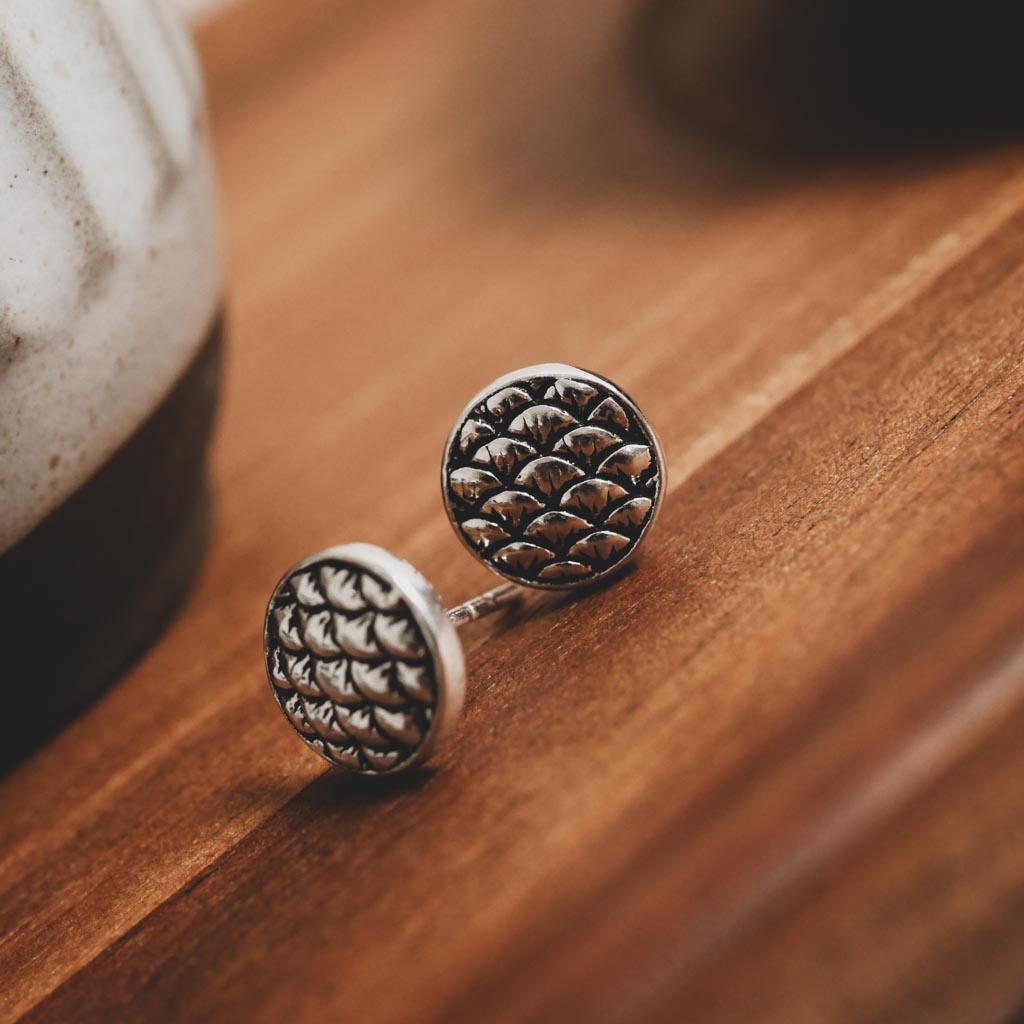 松波清韻｜925純銀耳環・貼耳式