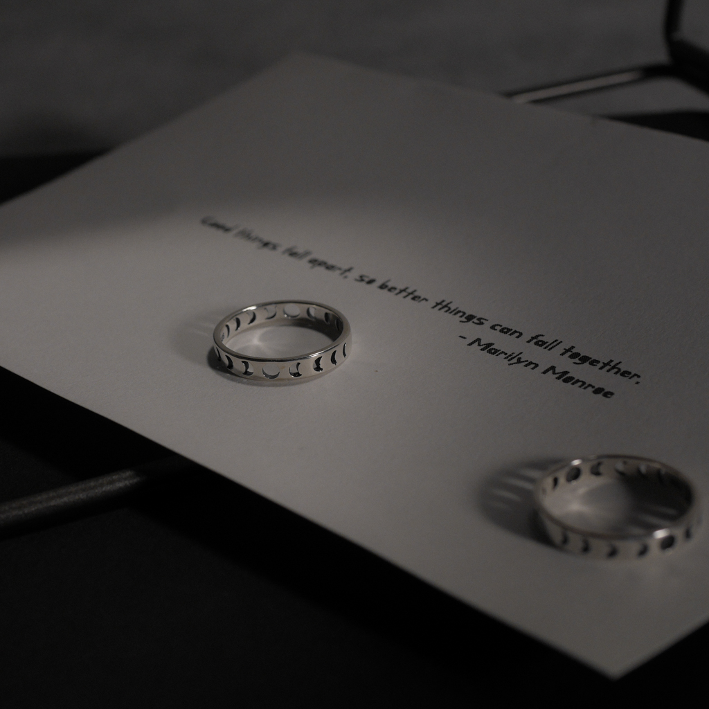 月缺終又圓｜925純銀戒指