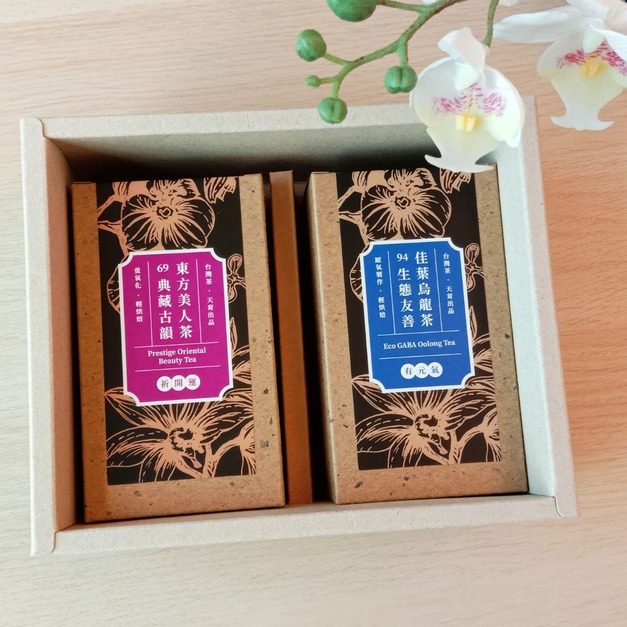 新上市【新年禮盒】臻藏茶禮_典藏古韻東方美人茶+生態友善佳葉烏龍茶 禮盒