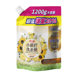 【KleanJ 可立潔】小蘇打洗衣精－補充包 1200g