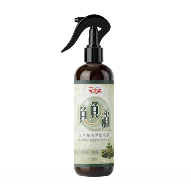 【KleanJ 可立潔】負負消艾草精油淨化噴霧 300ml （整箱出貨 - 18入/箱）