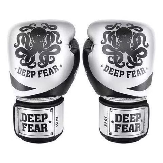 DEEPFEAR LOGO拳套-灰黑/銀【10oz】