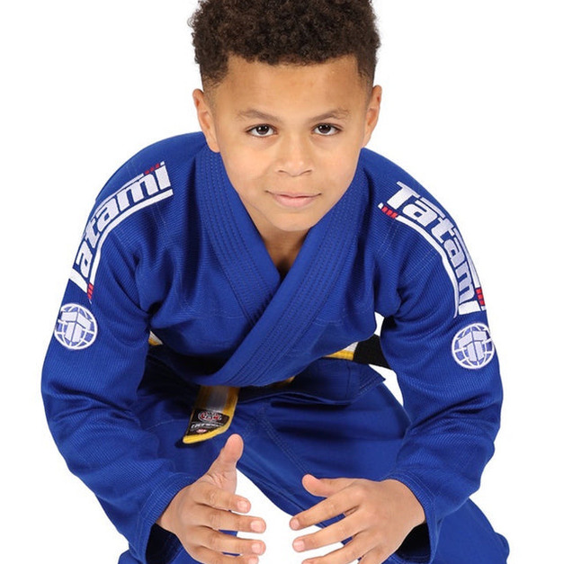 TATAMI 白肩 兒童柔術道服-寶藍【M00/M0/M1/M3】