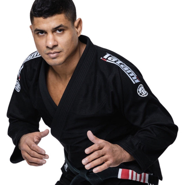 TATAMI 高級 白肩 柔術道服-黑【A2】