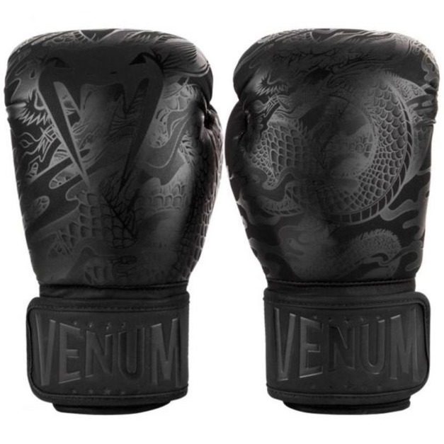 VENUM 龍紋拳套-黑【14oz/16oz】