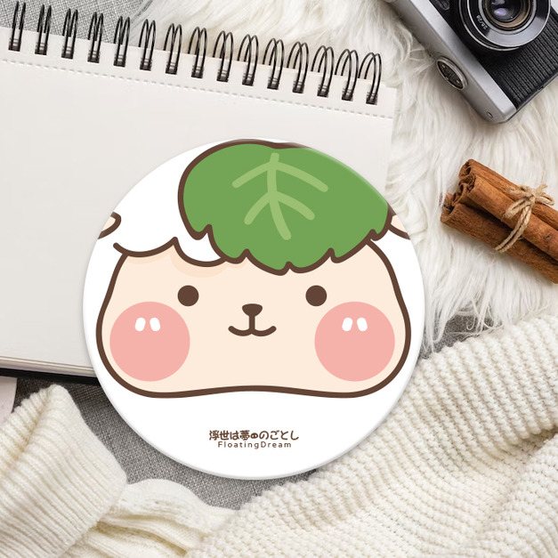 【FloatingDream】陶瓷吸水杯墊－大福羊