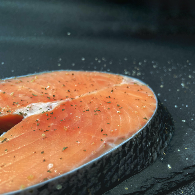 鮮厚切頂級智利鮭魚輪切片 400G