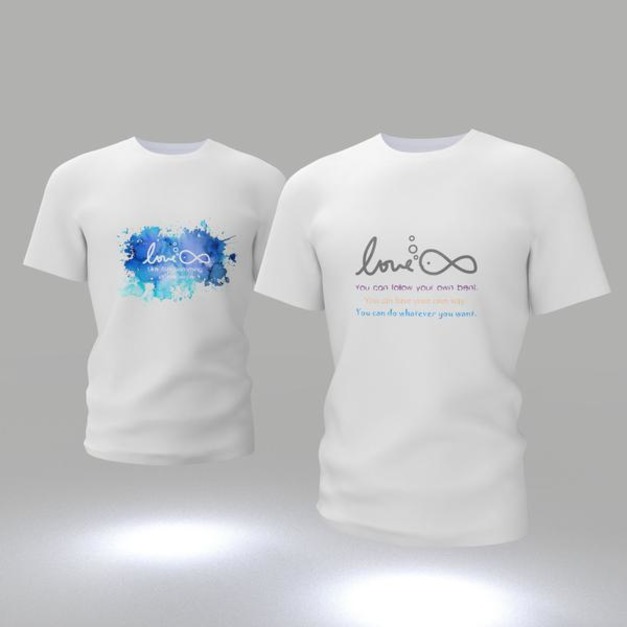 高雄林小姐文創T-shirt-獨白的魚/自由的魚