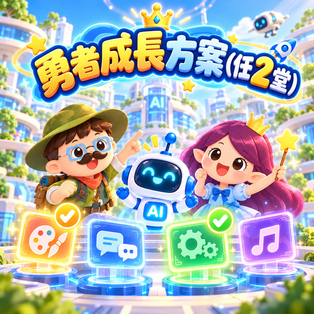 2堂親子AI主題課(10-1月任選2堂)