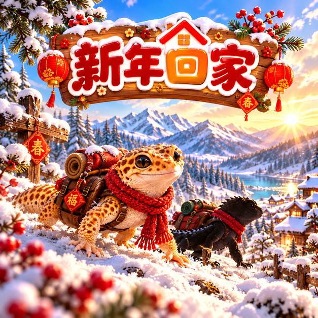 1月＿新年回家