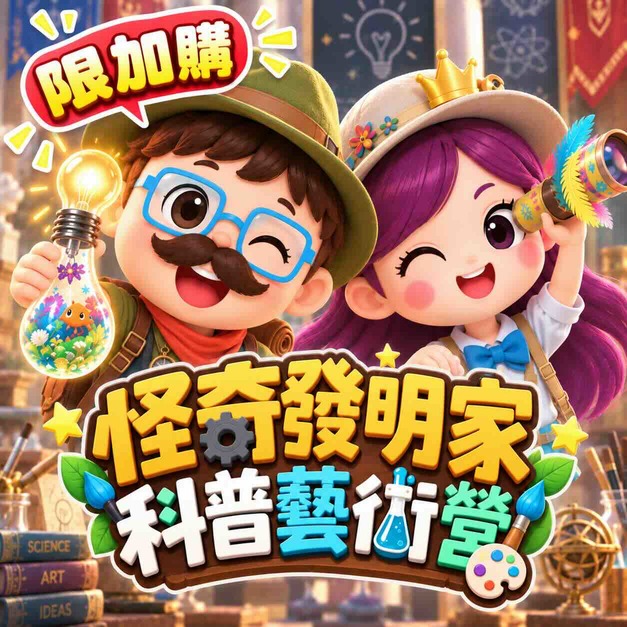 怪奇發明家科普藝術營（限加購二日營）