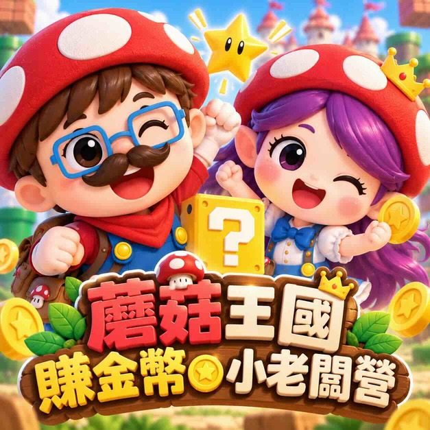 蘑菇王國賺金幣小老闆營（三日營）