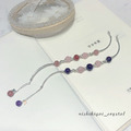 閨蜜款 // 天然紫水晶粉晶草莓晶手鍊_3