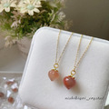 南紅瑪瑙小桃子項鍊