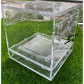 【螞蟻巢研究所】黃迷飼養盒、黃迷繁殖箱、昆蟲飼養箱 壓克力好觀察，三面不鏽鋼網透氣安全，糞便分離底座衛生養殖，黃迷盒_6