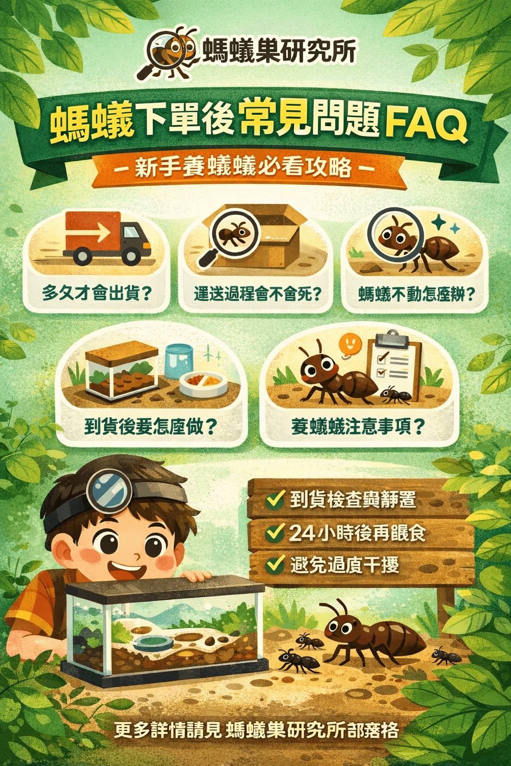 螞蟻下單後常見問題 FAQ