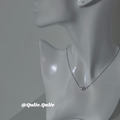 Qulie.Qulie｜純銀簡約珍珠蛇骨鍊_2