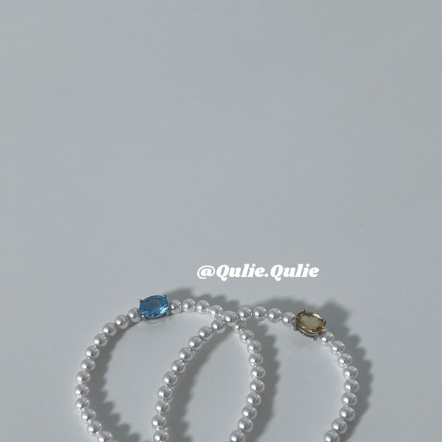 Qulie.Qulie｜H [011] 珍珠寶石設計手鍊