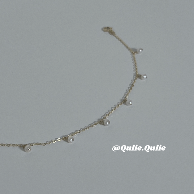 Qulie.Qulie｜H [013] 美製14K注金珍珠手鍊