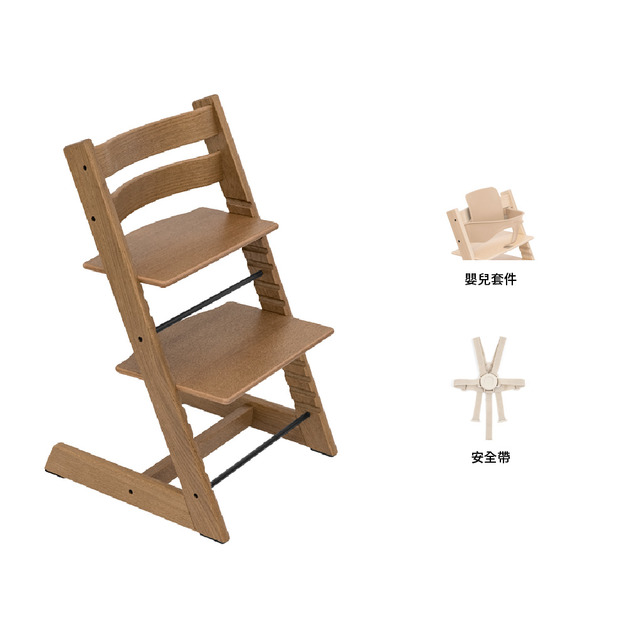Stokke Tripp Trapp 成長椅 - 6m+入門組合 橡木（適用6個月~3歲）