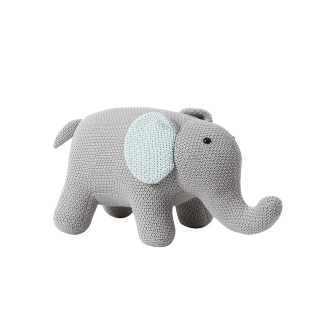 WithU 療癒動物-小象寶寶 (薄霧灰/粉藍)