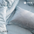 輕奢棉系列-床包（冥想藍）雙人加大