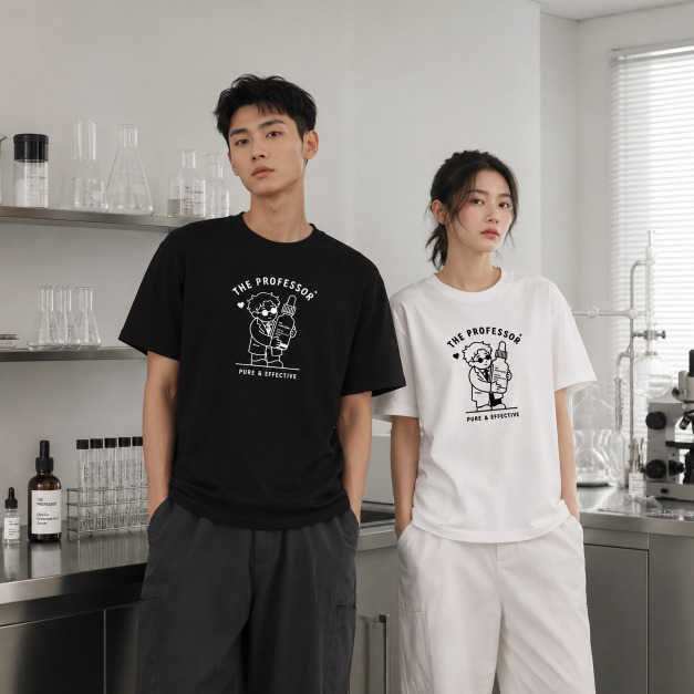 THE PROFESSOR+聯名｜Q版科學家短袖T恤(2色)【BC002】