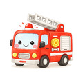 小小消防車短袖T恤全家福親子裝(2色)【FM032】_3