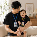 家庭株式會社識別證短袖T恤全家福親子裝(2色)【FM048】